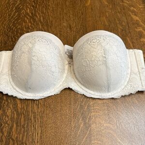 Elegant White Lace Bra